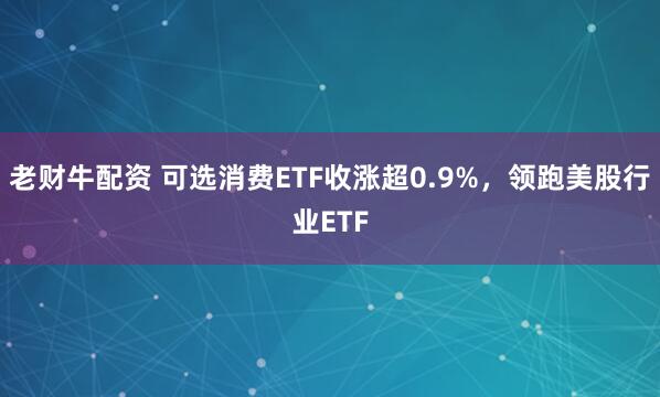 老财牛配资 可选消费ETF收涨超0.9%，领跑美股行业ETF